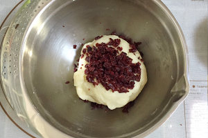 蔓越莓麻糬面包 制作方法