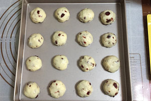 蔓越莓麻糬面包 制作方法