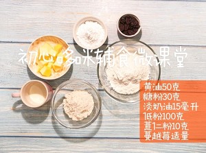 蔓越莓饼干 12M+〖初心哆咪宝宝辅食秀〗制作方法