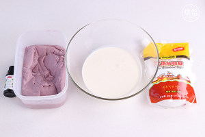 仿火遍台湾不二家的芋头蛋糕(杏仁粉版) 制作方法