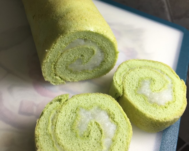 辅食：菠菜山药蛋糕卷（无糖） 制作方法