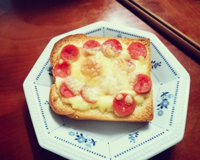 芝士火腿烤吐司(快手早餐) 制作方法