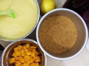 芒果芝士慕斯蛋糕  制作方法