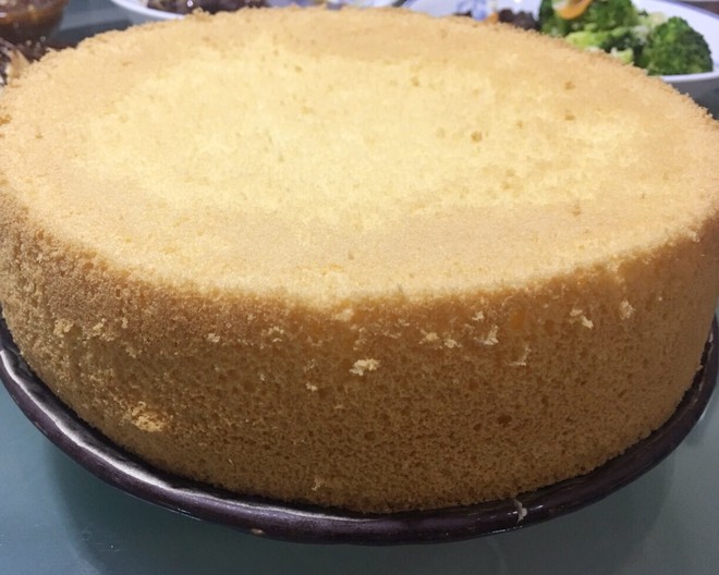 8寸圆模海绵蛋糕  制作方法