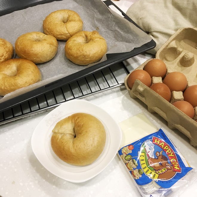 蜂蜜全麥貝果 制作方法
