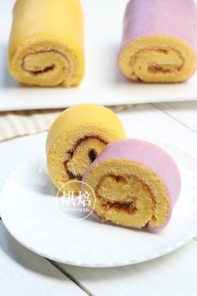 外Q内软的冰皮蛋糕卷，口感超丰富~