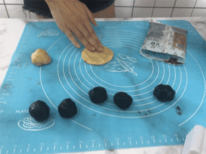 豆沙&紫薯月饼 制作方法