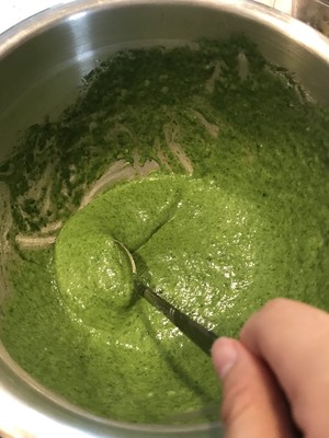 菠菜香蕉西柚戚风 制作方法