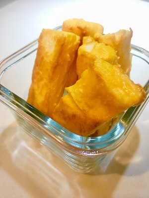 香酥蛋黄馒头条 制作方法