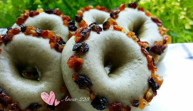 生煎黑芝麻糊甜甜圈  制作方法