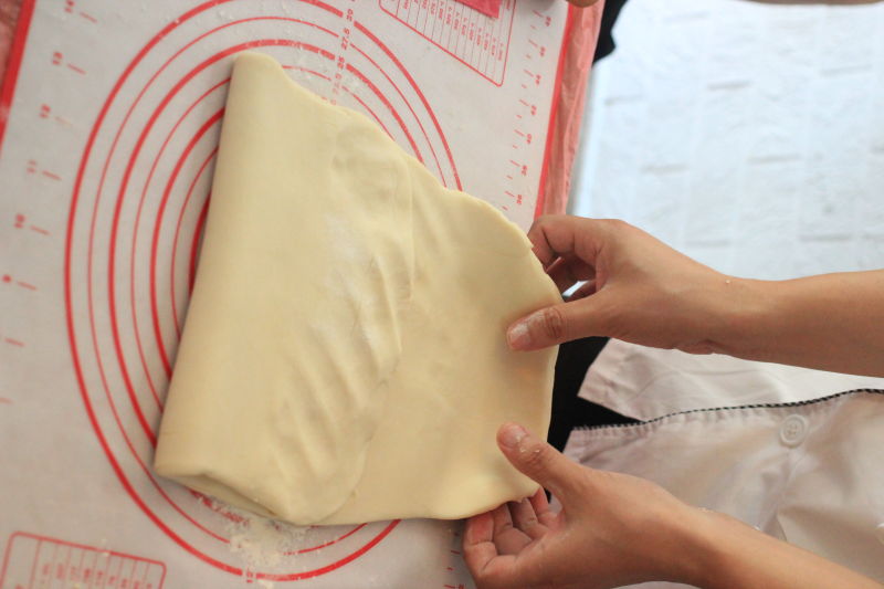 【鲜肉月饼的做法步骤图，鲜肉月饼怎么做好吃】一只梨花压海棠-制作