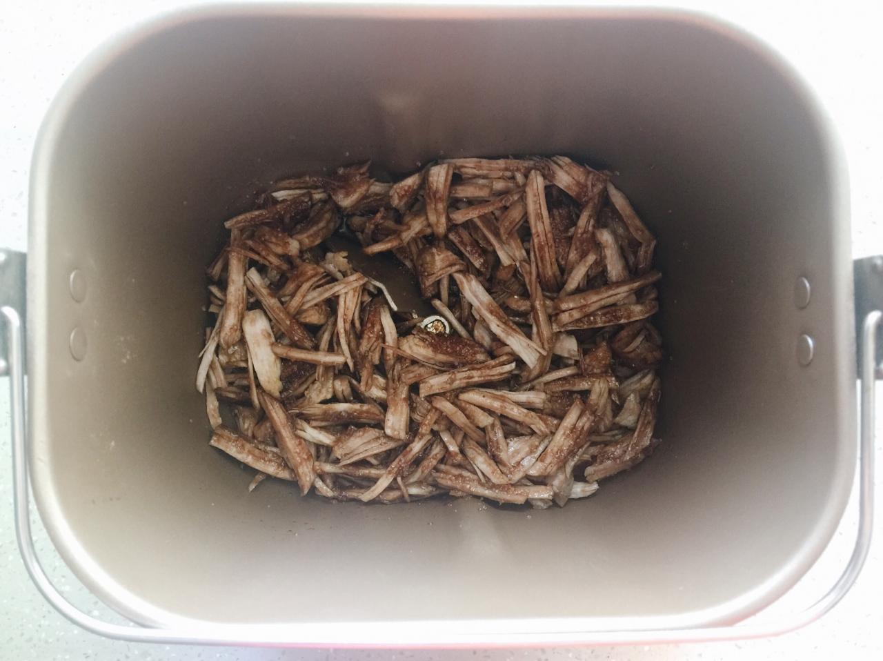 【面包机自制肉松的做法步骤图，怎么做好吃】木亭子96-制作