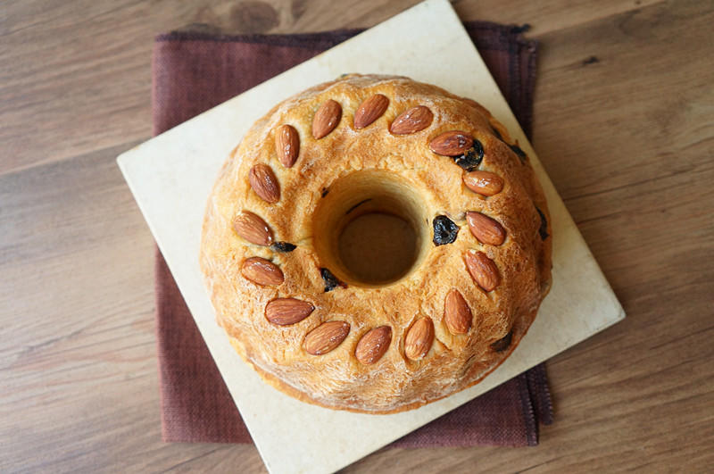 【咕咕洛夫（Kouglof）(原方蓝带学院，已改进)圣诞节必吃经典的做法步骤图】米二乔-制作