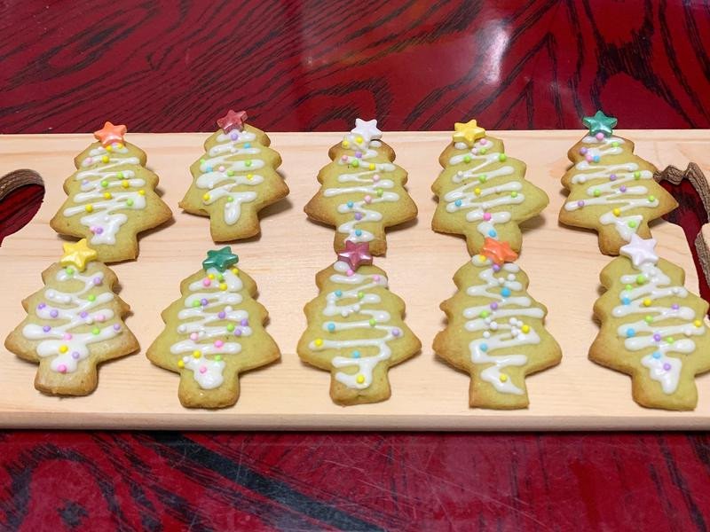 烤箱最简单的饼干做法-【圣诞节】抹茶饼干