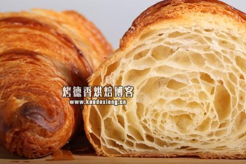 为什么做好的可颂没有出现均匀的蜂窝组织？