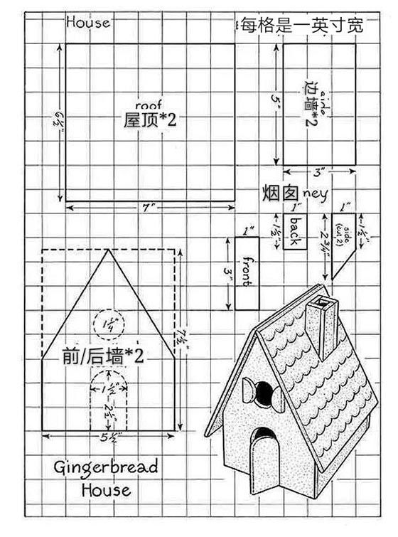 如何制作圣诞节特别款姜饼屋?附赠图纸