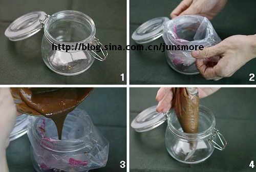 最方便的倒面糊进裱花袋方法