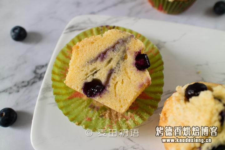 这款爆浆蓝莓玛芬蛋糕,烘焙新手也能玩转,出炉就吃了3个