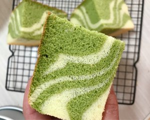 六寸抹茶戚风蛋糕胚，不回缩不塌陷  制作方法