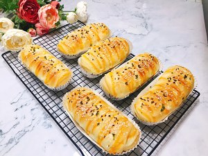 一次性发酵葱香芝士软包 制作方法