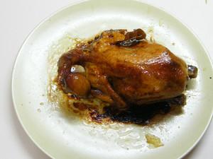 微波炉烤整鸡多长时间,微波炉轻松做——蒜香烤鸡