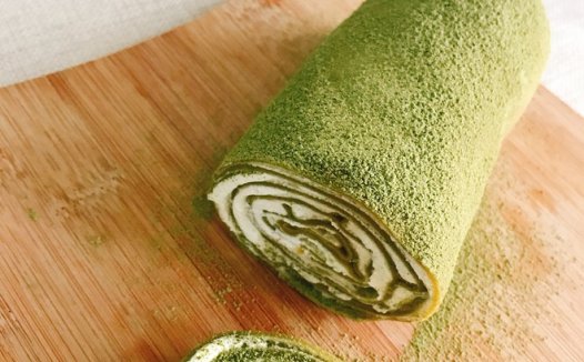 抹茶毛巾卷-薄饼铛版 制作方法