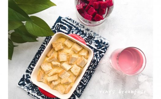 奶香吐司布丁 制作方法