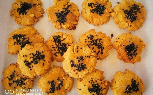 健康无糖杂粮桃酥 制作方法