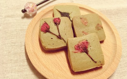 樱花抹茶曲奇 制作方法