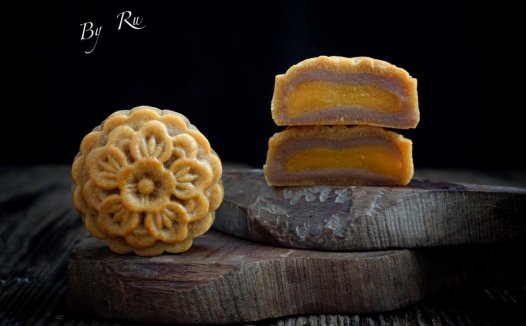 【香芋蛋黄月饼-广式月饼的做法步骤图】冇伱灬冇我-制作