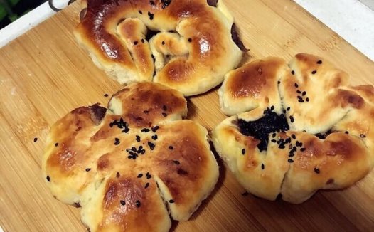 红豆面包 制作方法